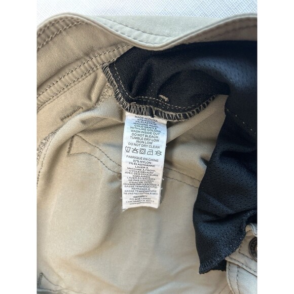 prAna Slim Fit Pants Mens 40x32 Brown Flat Front Nylon Stretch Outdoor - Picture 3 of 4